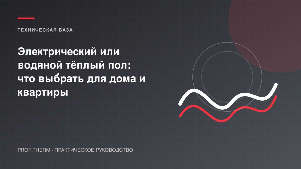 Электрический или водяной тёплый пол: что выбрать для дома и квартиры