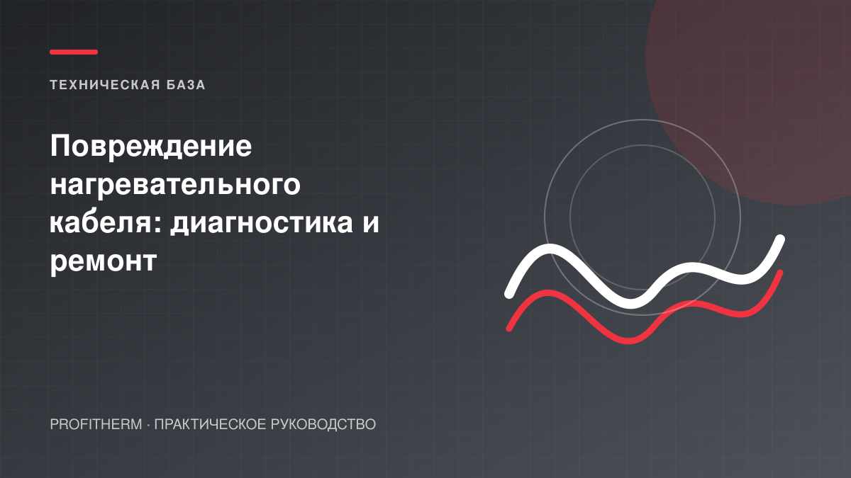 Повреждение нагревательного кабеля: диагностика и ремонт