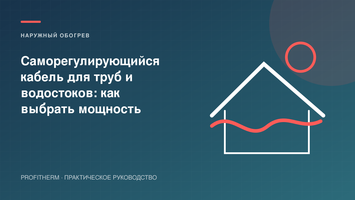 Саморегулирующийся кабель для труб и водостоков: как выбрать мощность